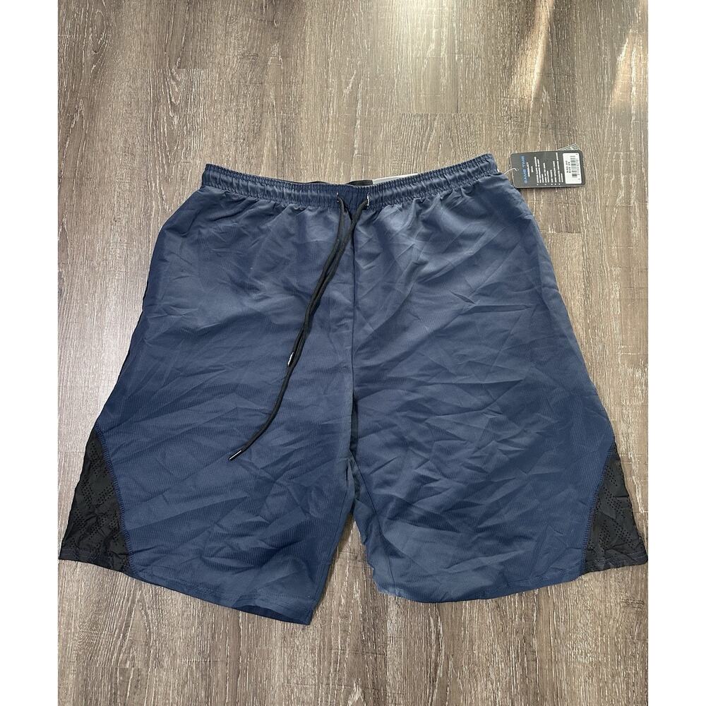 Game Time Rapid Dry Tech Athletic Shorts Mens 2XL Blue Training Gym NWT